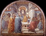 GOZZOLI, Benozzo Expulsion of Joachim from the Temple g oil